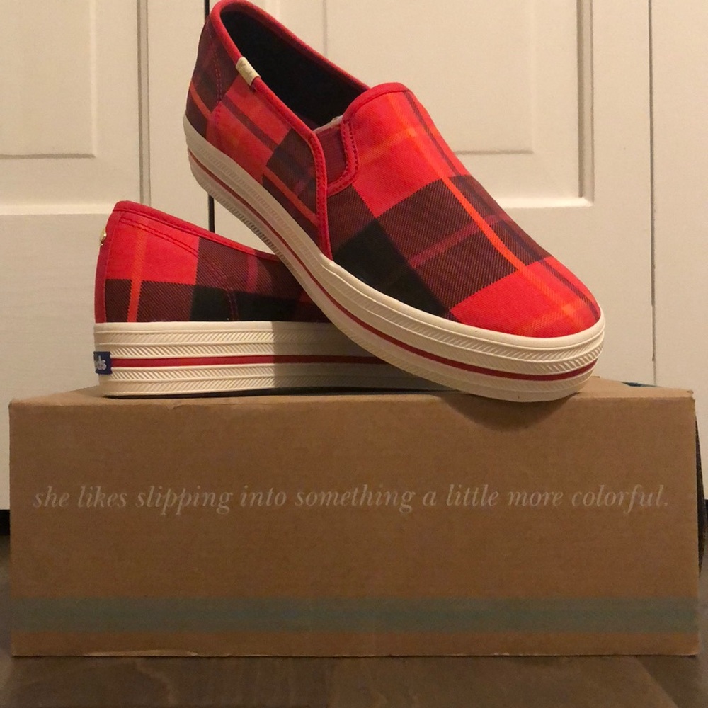 Kate Spade X Keds platform slip on sneaker
